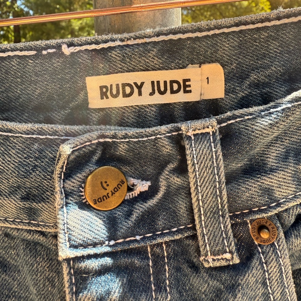 Rudy Jude Double Front Patchwork Utility Jeans - image 2